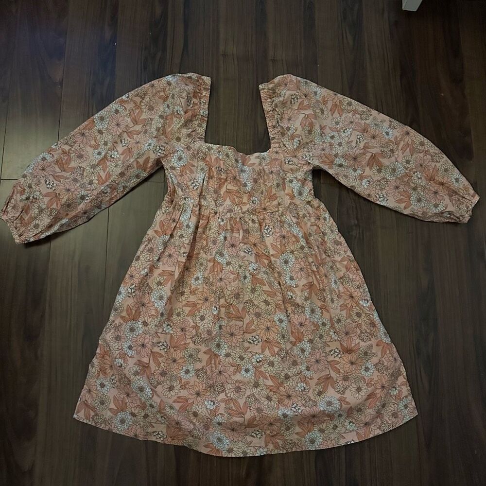 J. Crew poplin floral dress small short mini midi bohemian